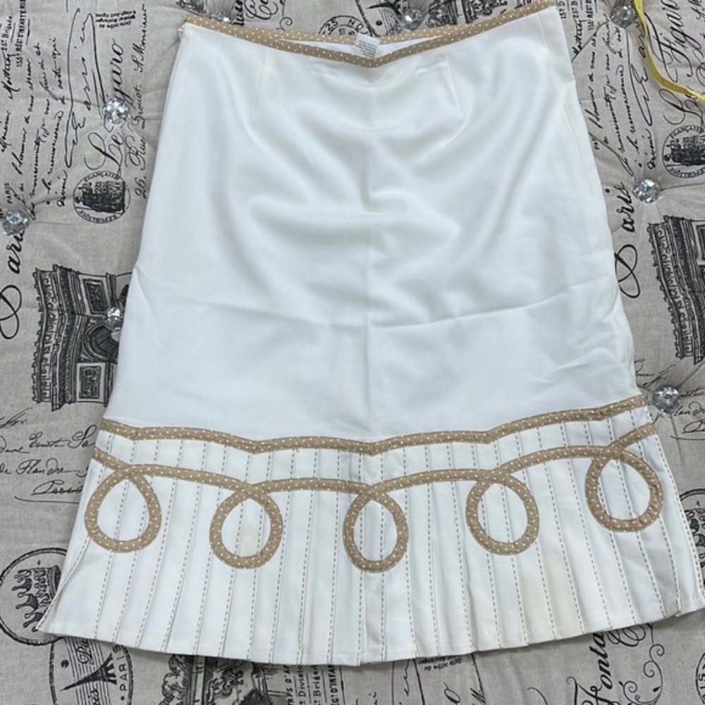 Spanner midi white cream skir - Picture 2 of 4